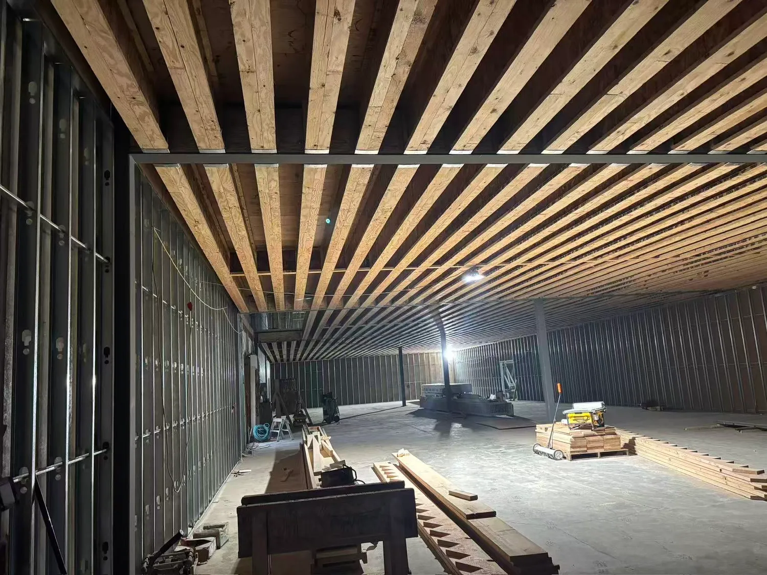 Titrin construction project — timber and steel structure